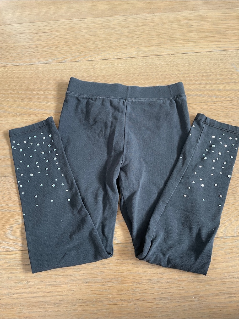 Crewcuts Gray Kids Leggings with Rhinestone crystal Accents